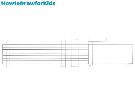 How to Draw a Minigun Easy - Drawing Tutorial For kids