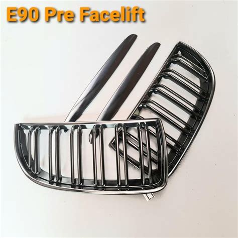 Jual Grill Double Slat Bmw E Pre Facelift I I Black