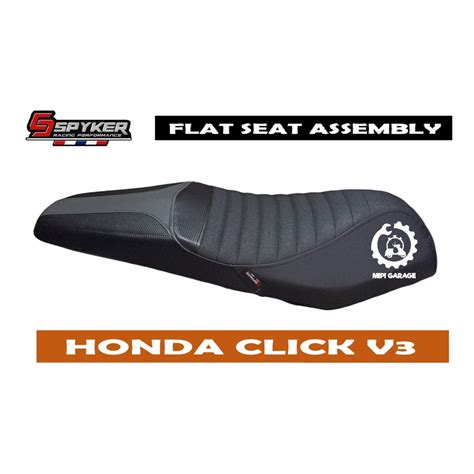 HONDA CLICK V3 CLASSIC DESIGN FLAT SEAT ASSEMBLY SPYKER Shopee