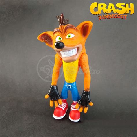 Kit Conjunto Boneco Colecion Vel Crash Bandicoot Articulado Cm