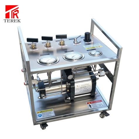 Terek Helium Hydrogen Oxygen Nitrogen Co2 Pneumatic Gas Booster Pump Filling Cylinder Machine