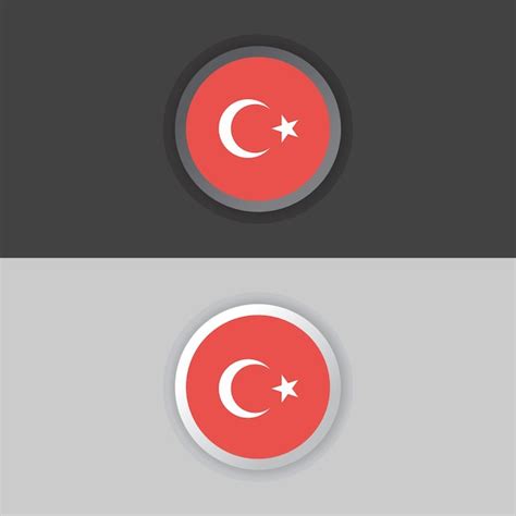 Ilustra O Do Modelo De Bandeira Da Turquia Vetor Premium