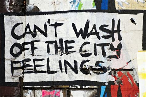 Can T Wash Off The City Feelings Street Art Berlin Editorial