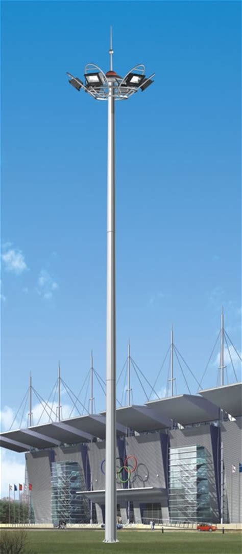 Galvanized Outdoor High Mast Steel Light Poles