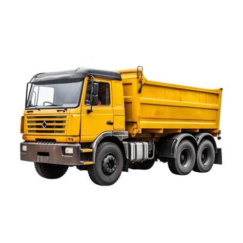 Premium Ai Image Dump Truck Isolated On A White Background