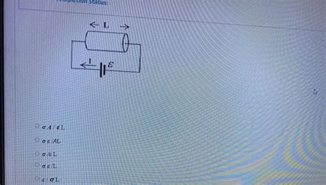 Solved A Cylindrical Resistor Of Length 2 Cross Section Area Chegg