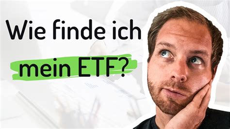 Den Richtigen ETF Finden 3 Schritte Zum Nachmachen YouTube