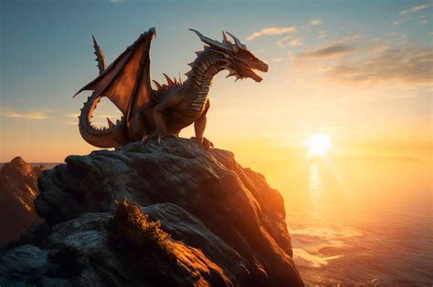 Premium AI Image Dragons And Fantasy Artificial Intelligence Image