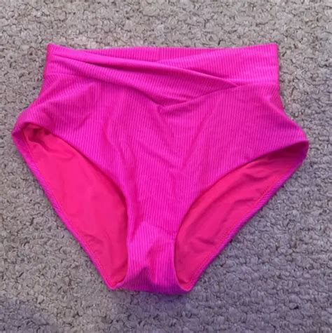 American Eagle Outfitters High Wasted Bikini Pink Size M 8 60 Off