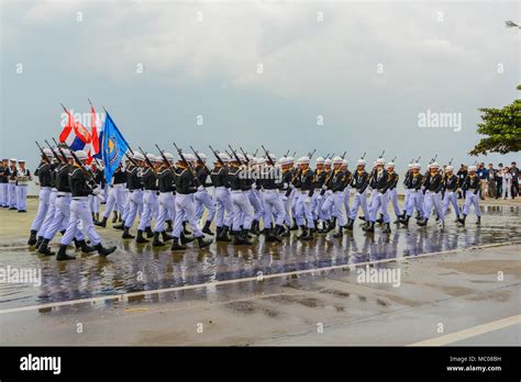 Pattaya Thailand November 19 2017 Thai Navy Demonstrating Fancy