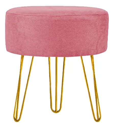 Puff Redonda Con Patas Clique Decore Puff Decorativo Para Sala