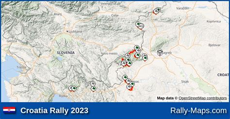 Streckenverlauf Croatia Rally Wrc Rallyekarte De