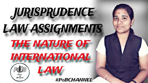 JURISPRUDENCE LAW ASSIGNMENTS THE NATURE OF INTERNATIONAL LAW FULL