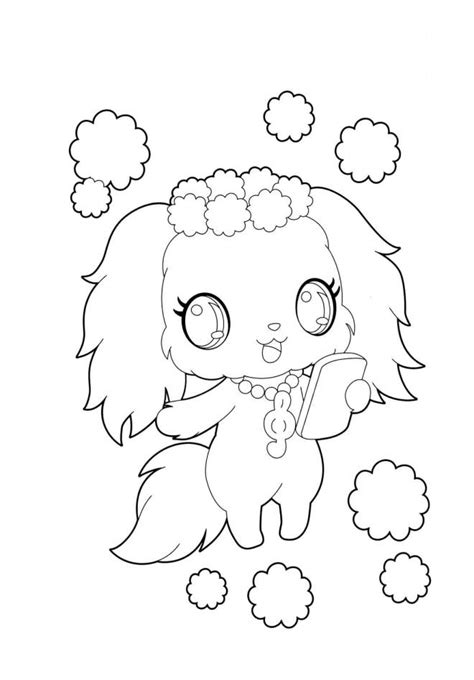 Coloriage Yuku Le Jewelpet Mignonne Dessin Gratuit Imprimer