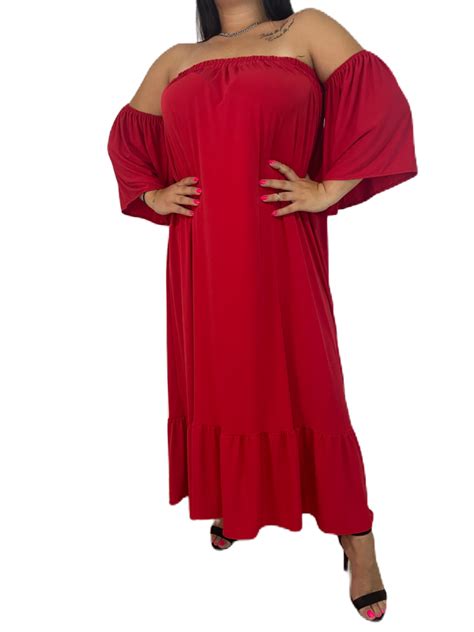 Eloise Red Fire Dress Nakedplussize Gr