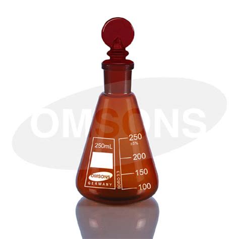 Flask Conical Amber Colur Elite Scientific Meditech Co