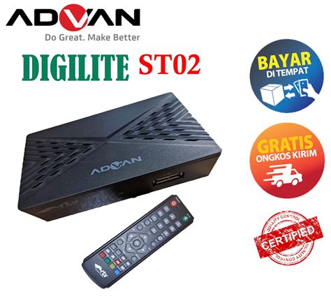 Advan Digilite St Set Top Box Dvb T Stb Rtv Penangkap Sinyal