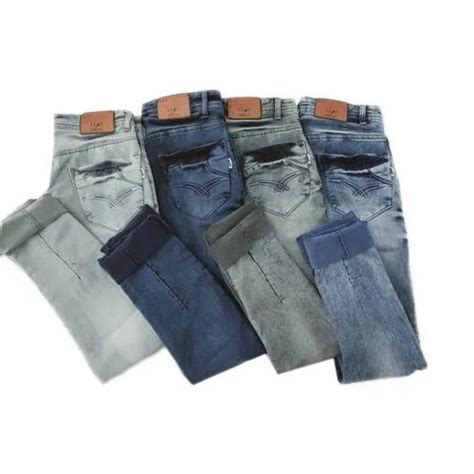 Metal Zip Metal Button Denim Mens Assorted Casual Stretchable Jeans At