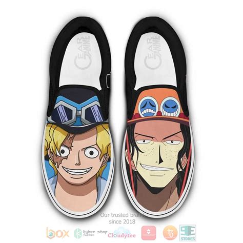 HOT Sabo And Portgas Ace Anime One Piece Slip On Sneaker Express Your