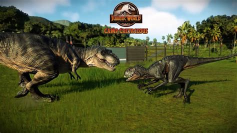 Scorpios Rex Vs T Rex Epic Battle Jurassic World Evolution 2 YouTube