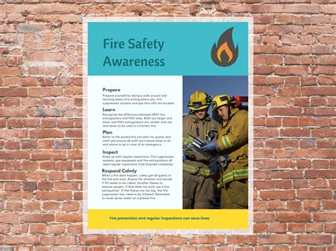 Fire Safety Poster, Workplace Safety, Fire Procedures, Fire Poster ...