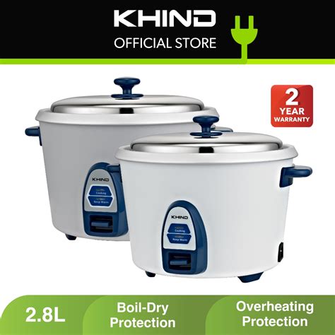 KHIND Electric Rice Cooker 2 8L RC828N Shopee Malaysia