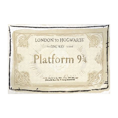 Harry Potter Hogwarts Express Ticket 400-Piece Jigsaw Puzzle