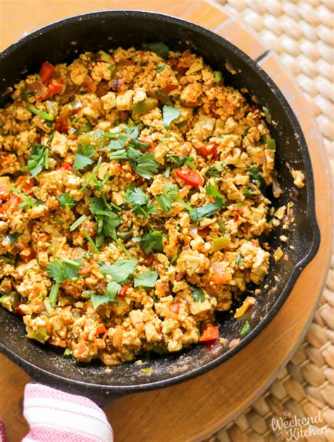 Vegan Tofu Scramble Tofu Bhurji My Weekend Kitchen