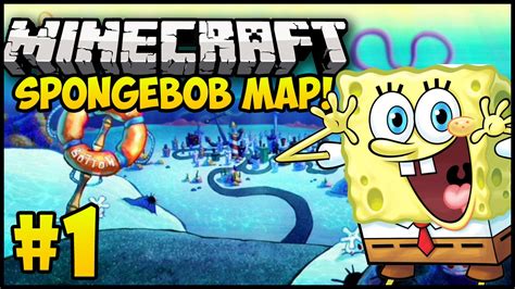 Minecraft Maps Spongebob Adventure Map Episode 1 Minecraft Bikini Bottom Map Lets Play