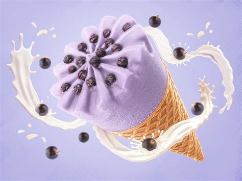 Cgi Key Visuals For Arun Ice Cream On Behance