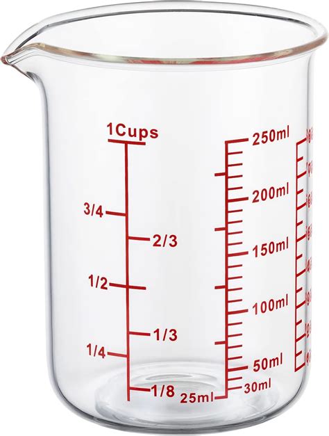 Anchor Hocking Triple Pour Glass Measuring Cup 8 Oz Measuring Glass Measuring