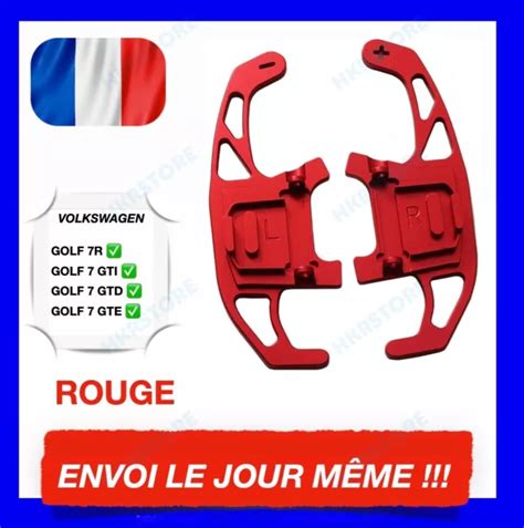 Extension Palette Au Volant Pour Vw Golf Mk R Gti Gtd Gte Rouge Eur