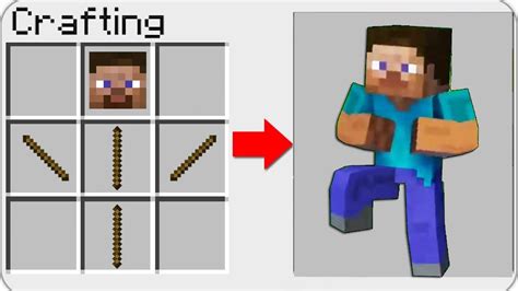 HOW TO CRAFT A STEVE Distraction Dance In Minecraft SECRET RECIPE