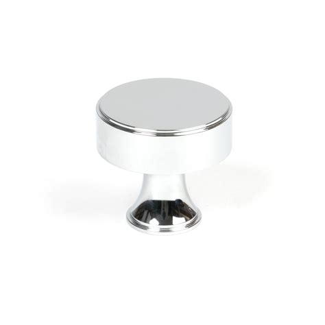 From The Anvil Polished Chrome Scully Cabinet Knob 32mm Sealco Scotland