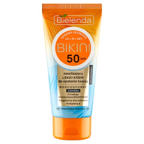 Bielenda Bikini Moisturizing Light Facial Sunscreen Spf Ml Online Shop Internet Supermarket