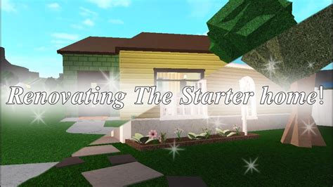 Renovating The Starter Home In Bloxburg YouTube