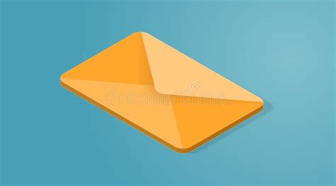 Cone De Correio Vetorial D Amarelo Ilustra O De Envio De Email