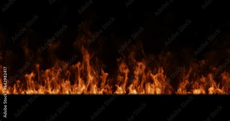 Ground Big Fire Near 150f Loopingseamless Stock Video Adobe Stock
