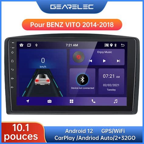 Gearelec Autoradio Pouces Android Pour Benz Vito Avec