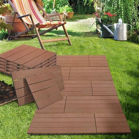 Lot De Dalles Terrasse Composite X Cm M Rev Tement