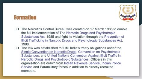 Ncb Narcotics Control Bureau Ppt