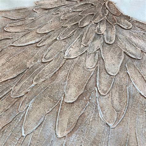 Large Abstract Angel Wings Oil Painting Textured Wall Art Wing - Etsy