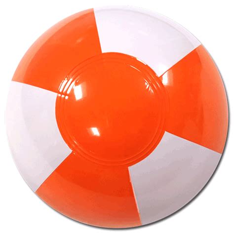 Beach Balls From Small To Giants 6 Inch Orange And White Beach Balls