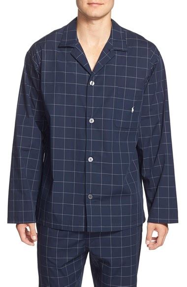 Polo Ralph Lauren Woven Pajama Top In Blue For Men Lyst