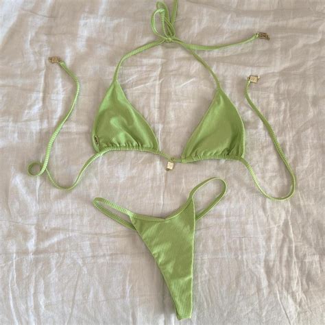 Bydee Green Bikini Set Perfect For A Euro Depop