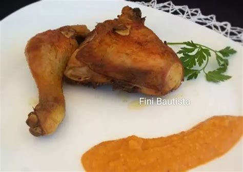 Muslos De Pollo Con Salsa Romesco Receta De Fini Bautista Angulo Cookpad