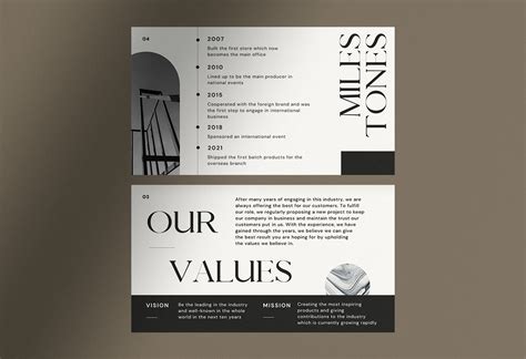 Monochromatic Elegant Company Profile Presentation Canva Design