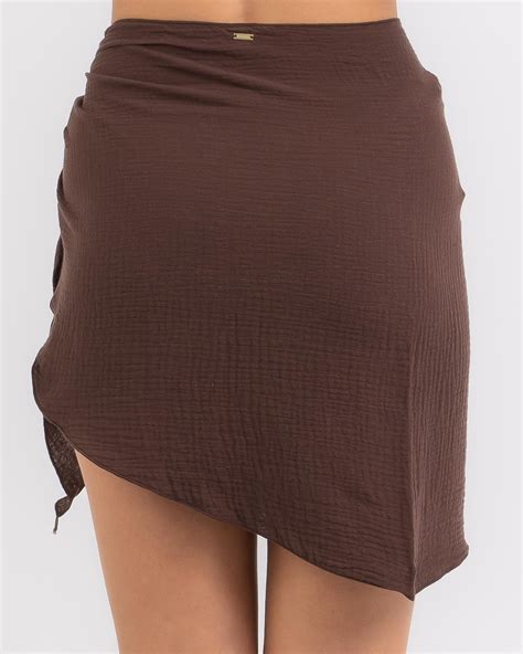 Shop Topanga James Tie Sarong In Dark Choc Fast Shipping And Easy Returns City Beach Australia