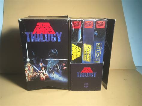 Vintage CBS FOX Star Wars Trilogy Factory Sealed VHS Tapes Box Set