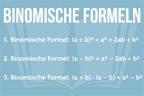 Binomische Formeln Leicht Erkl Rt Bungen Beispiele